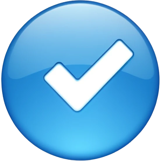 Instagram Blue tick emoji