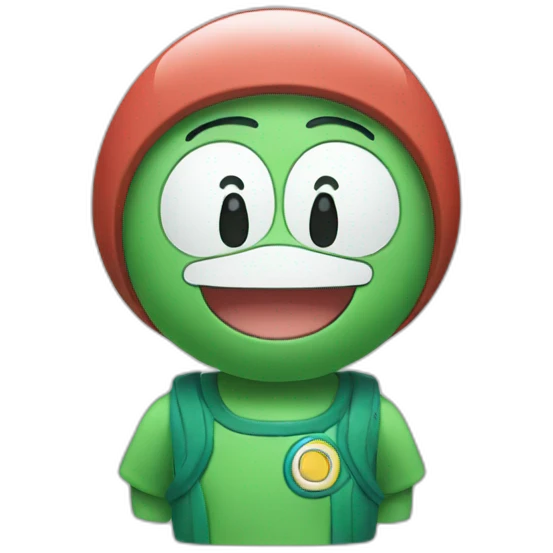 green doraemon emoji