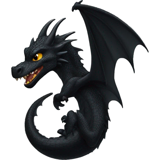 Black dragon  emoji