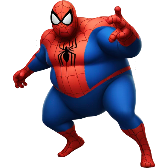 Fat fat fat spiderman emoji