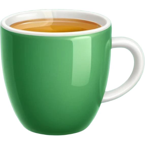 emoji green cup with tea emoji