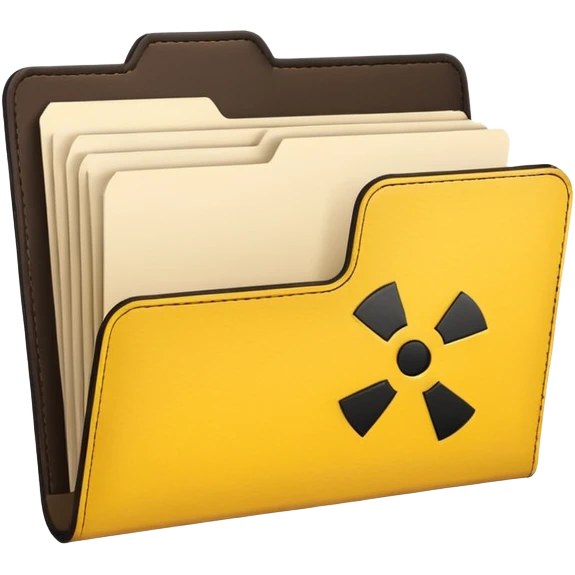 Warnschild + Mini Aktenordner emoji