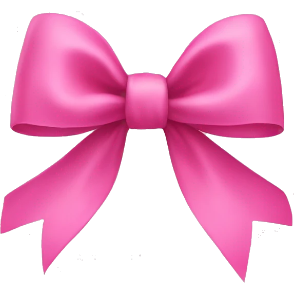 pink bow emoji