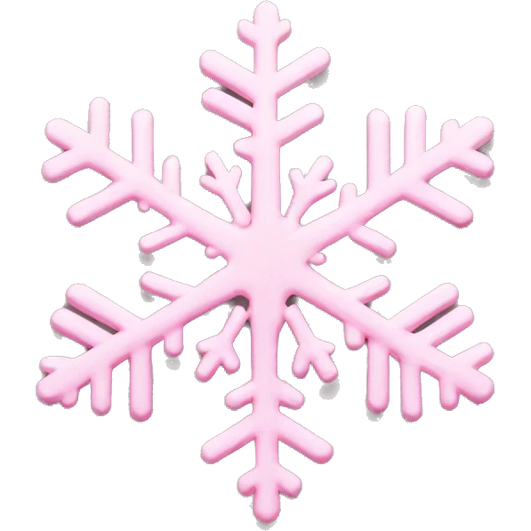 pastel pink snowflake  emoji