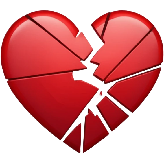 Broken heart emoji