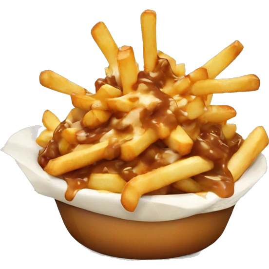Poutine qui mange des pates emoji