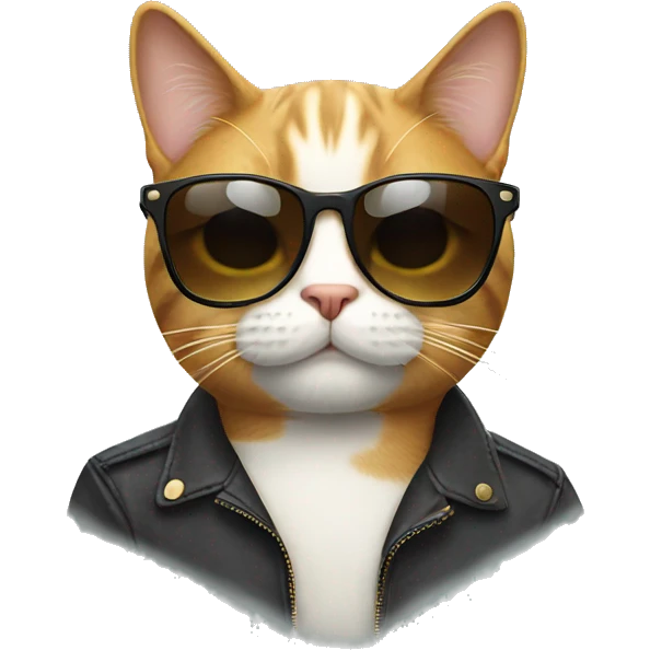 Cat with sunglasses emoji
