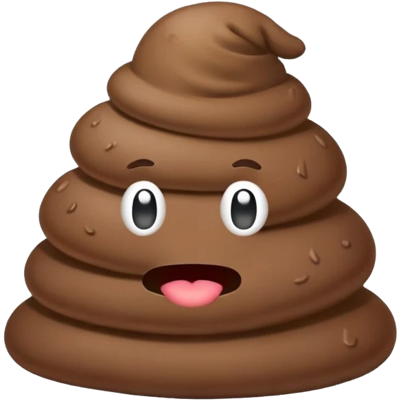 Poop with hat  emoji
