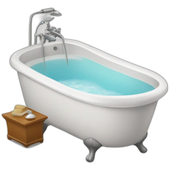 Hotel with bathtub emoji