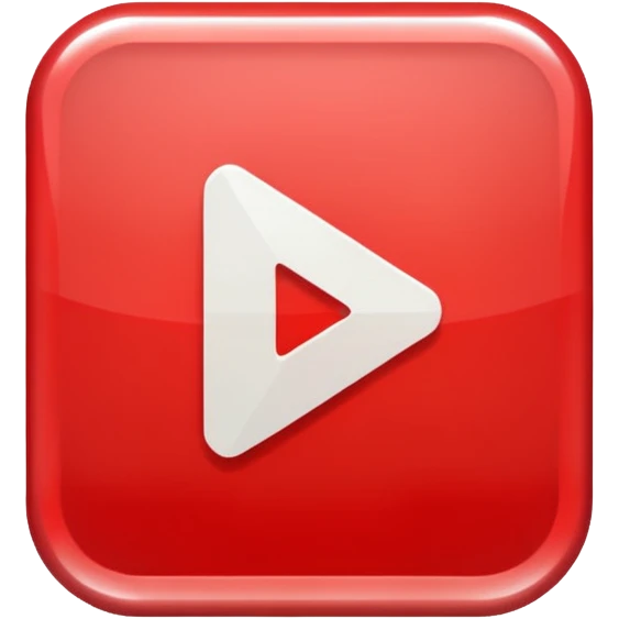 Classic red play button emoji