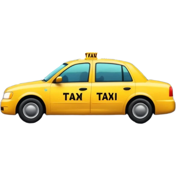 City Rain Scenes, Taxi reflection + puddle. emoji
