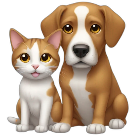 dog and cat emoji