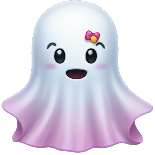 HELLO KITTY GHOST emoji