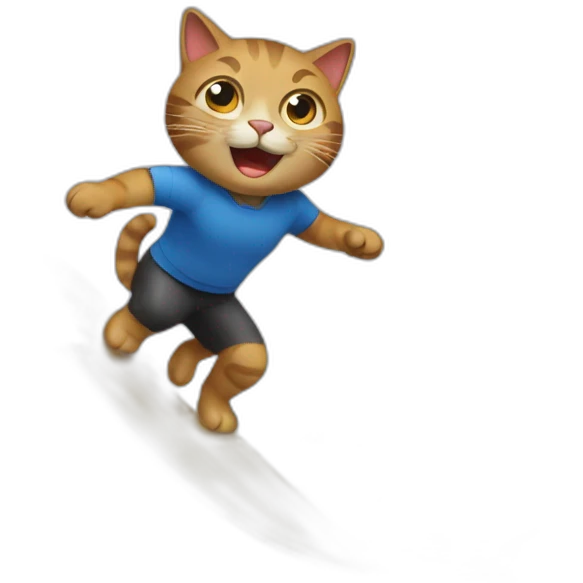 cat surfing emoji