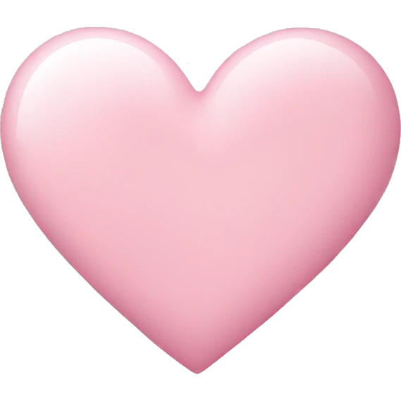light pink heart emoji