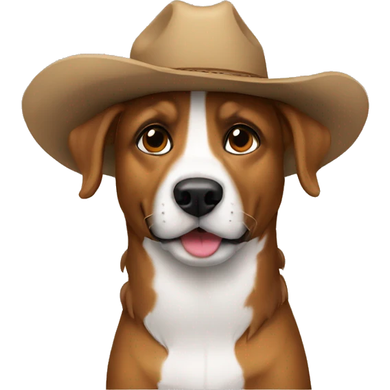 Dog dog dog dog cowboy emoji