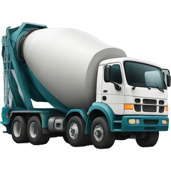 Cement truck emoji