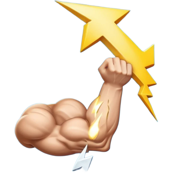 Small icons: 💪 for protein, ⚡ for carbs, 💧 for hydration emoji