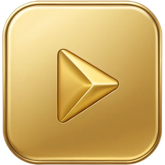 golden play button emoji emoji