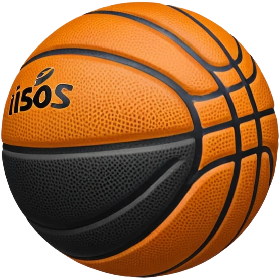 A black basketball emoji emoji