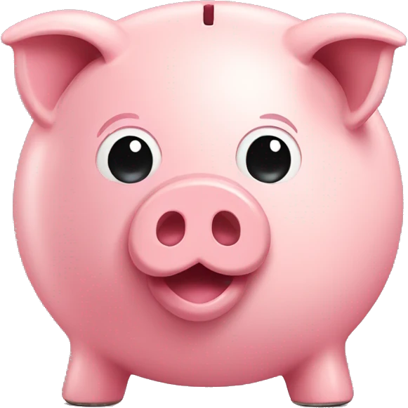 cute piggy bank emoji