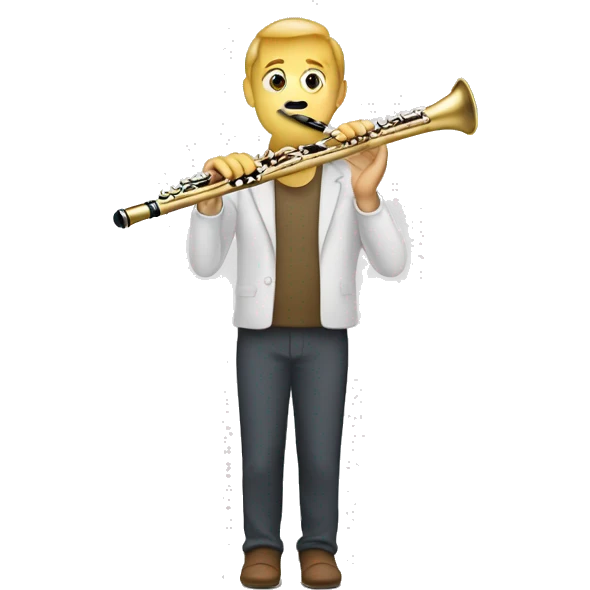 Flute in hands  emoji