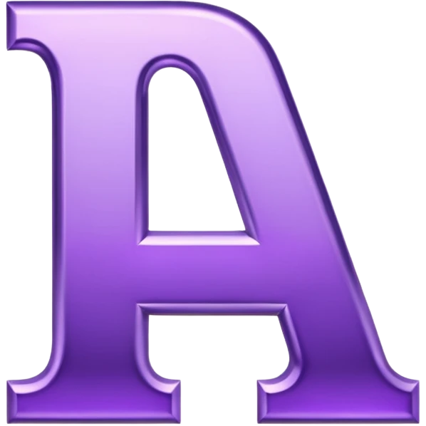 purple alphabet emoji