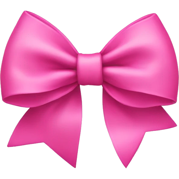 pink bow emoji