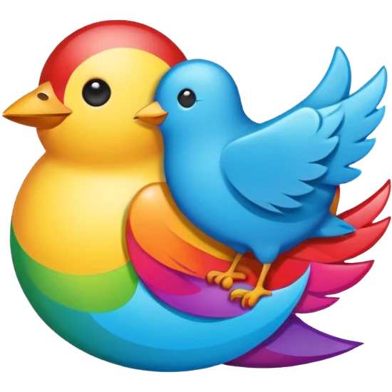 Create a Twitter & Instagram sticker logo emoji