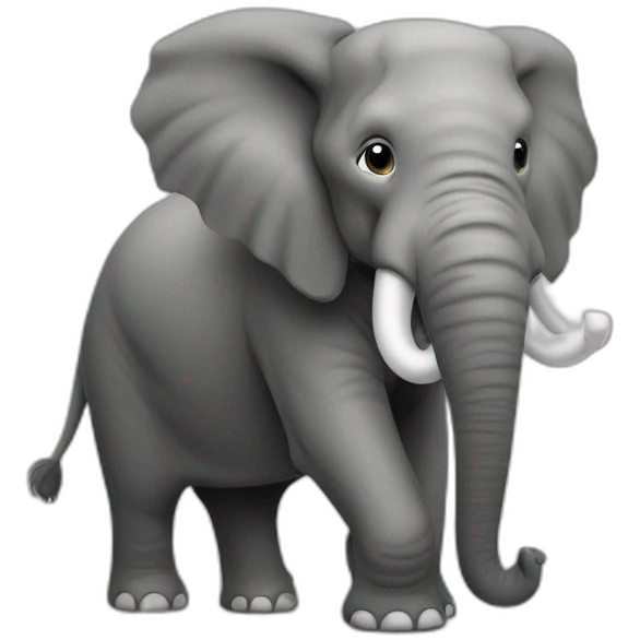 Éléphant qui boit une bière emoji