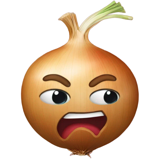 an onion in a red nightie emoji