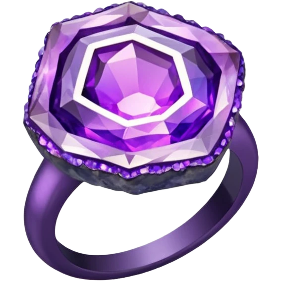 crystal geode ring emoji