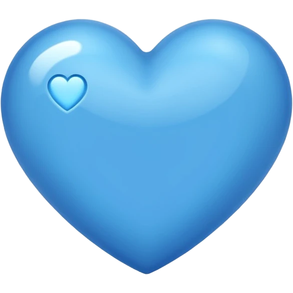 Голубое сердце emoji