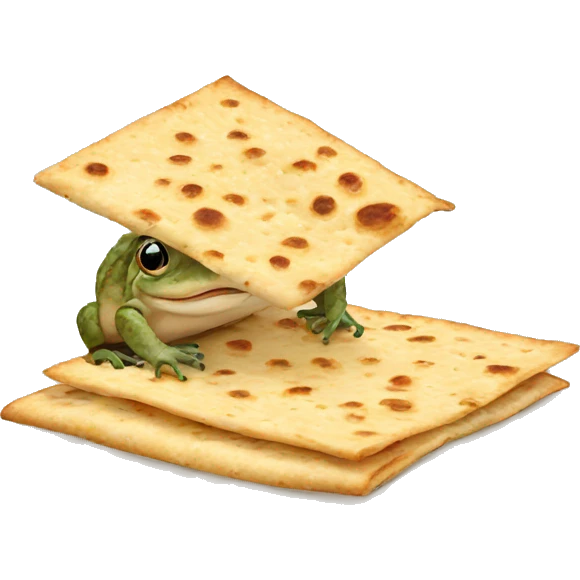 bufo eating matzah  emoji