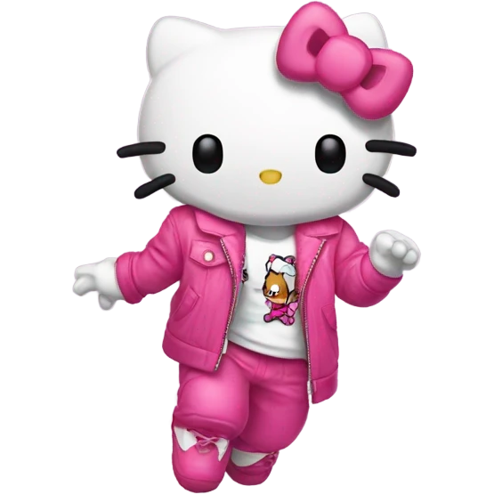 hello kitty being slay emoji