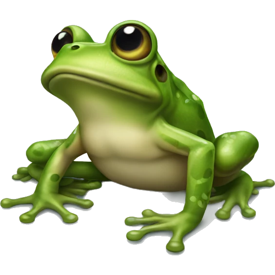 Shellschocked frog emoji