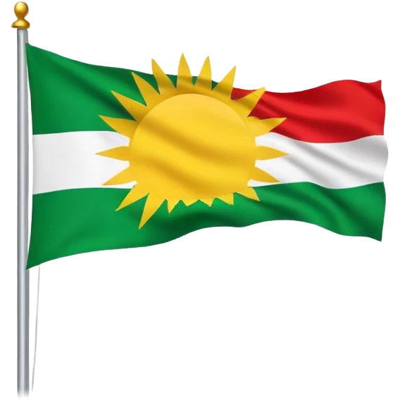 Kurdistanflagge emoji