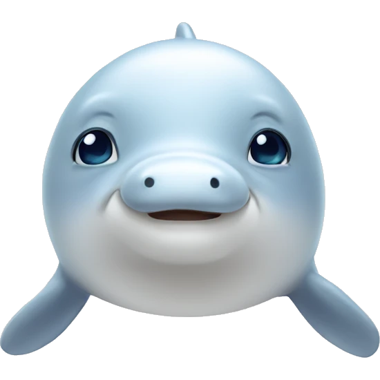 Cute beluga emoji
