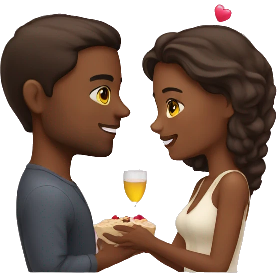 Couple in a romantic date emoji