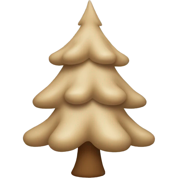 Beige Tannenbaum  emoji