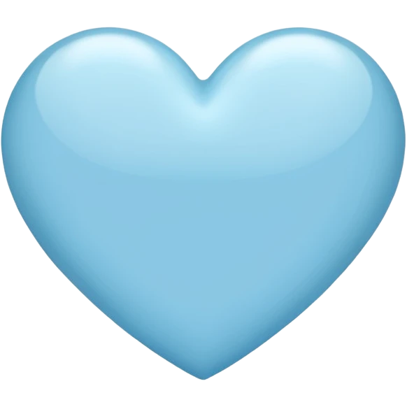 light blue heart emoji
