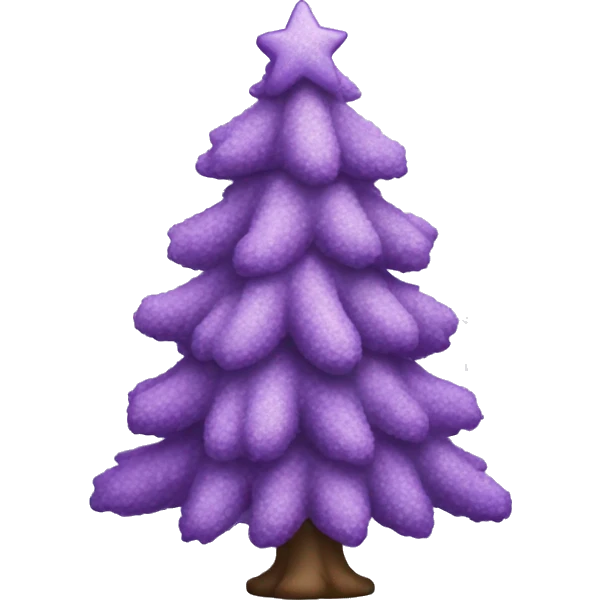 lilac christmas tree emoji