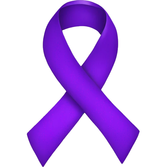 purple ribbon emoji