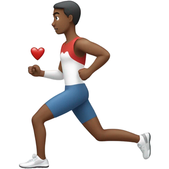 heart excersizing emoji