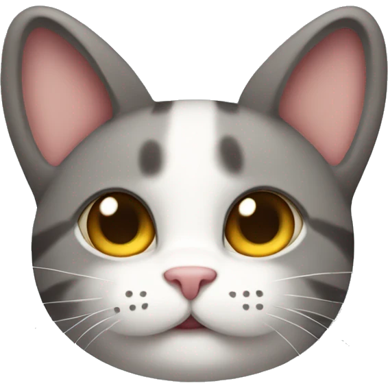 a cute cat with riabbit ears emoji