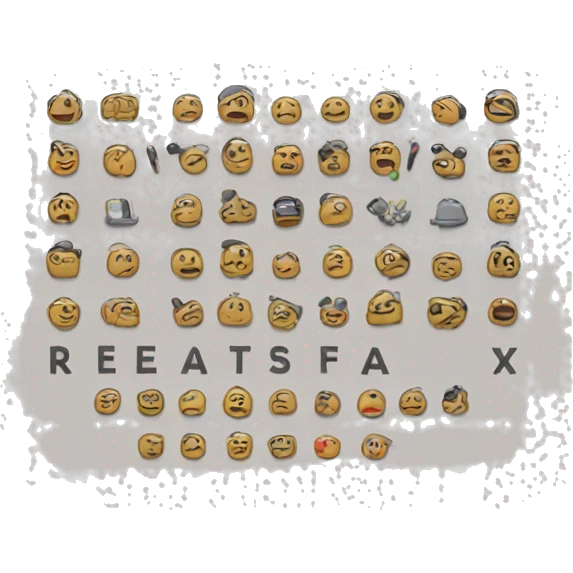 Text saying real emoji