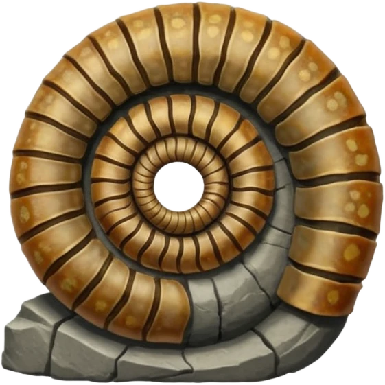 Ammonite avec trilobites emoji