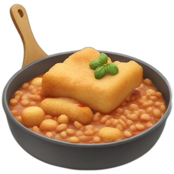 Chat qui mange du cassoulet emoji
