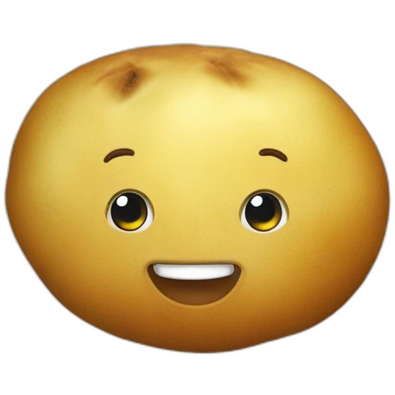 Patate joyeuse ronde emoji
