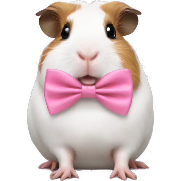 guineapig with pink bowtie emoji